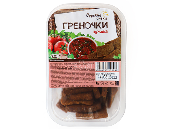 Сурские гренки с Аджикой (100 гр) в Рыбинске