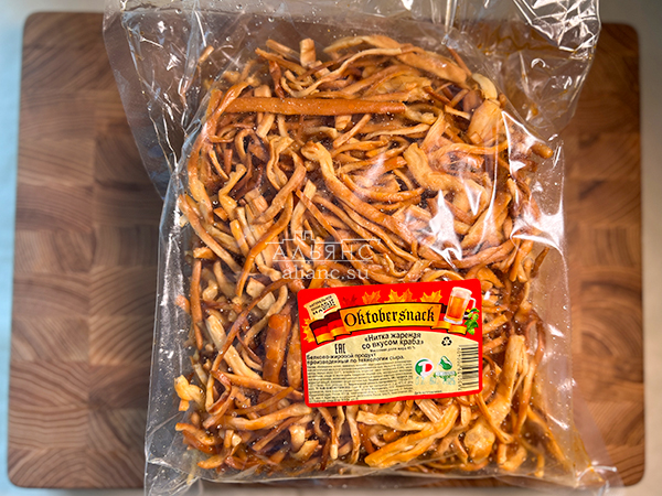 Нитка ЖАРЕНАЯ "Краб" Oktobtersnak 1 кг (сырный продукт) в Рыбинске