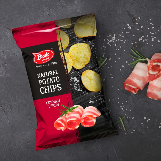 Картофель «Бруто» со вкусом бекона 130 гр. в Рыбинске