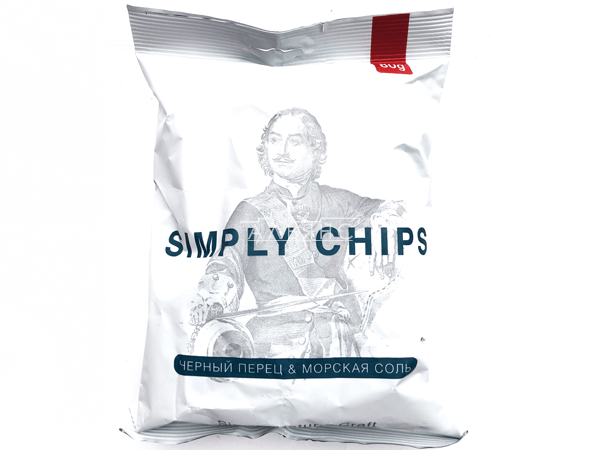 Картофельные чипсы "Simple chips" Морская соль и черный перец 80 гр. в Рыбинске